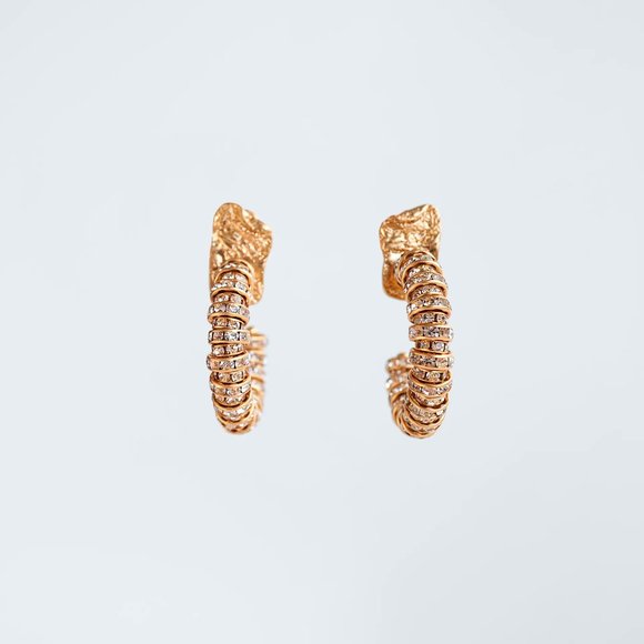 Crystal Gem Sparkle Hoops - Picture 2 of 5